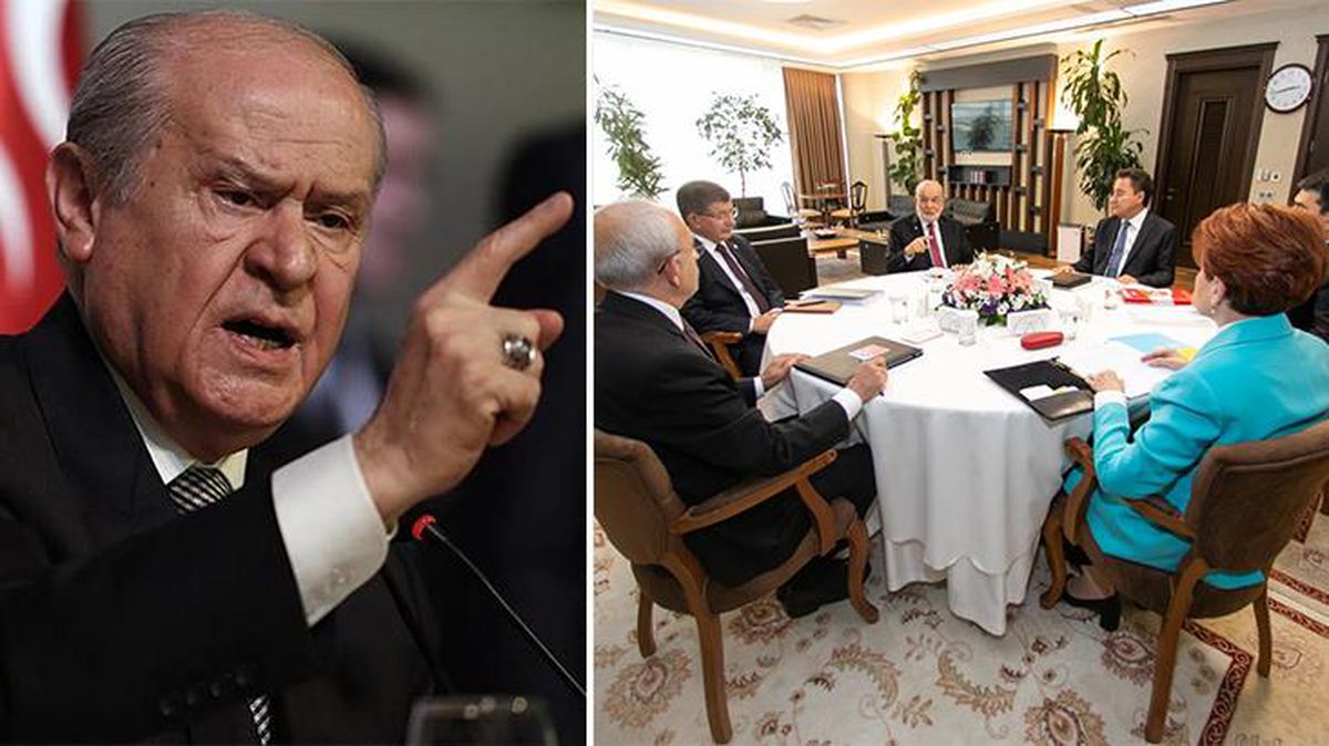 Bahçeli'den 'Erdoğan yeniden aday olamaz' diyen 6 Masa'ya ağır suçlama: Bu metin hangi büyükelçinin odasında hazırlandı?
