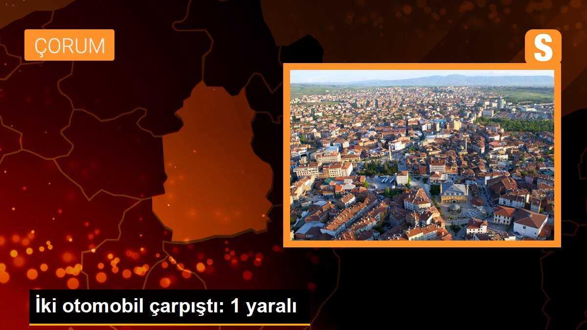 İki otomobil çarpıştı: 1 yaralı