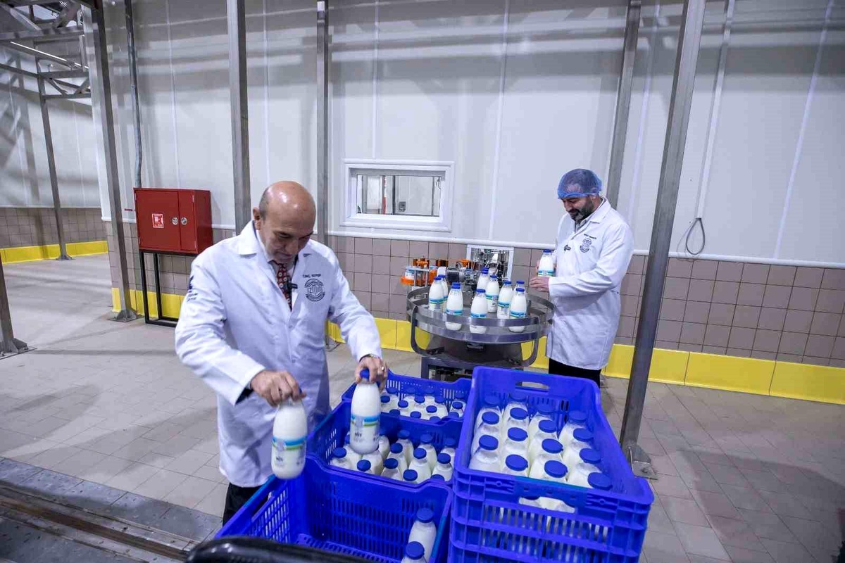 Bayındır Süt İşleme Fabrikası\'nda test üretimi başladı