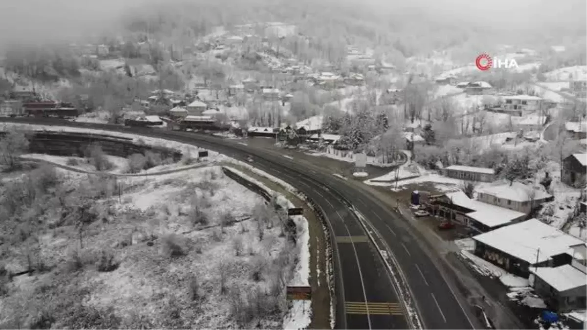 Bolu Dağı beyaz örtüyle kaplandı