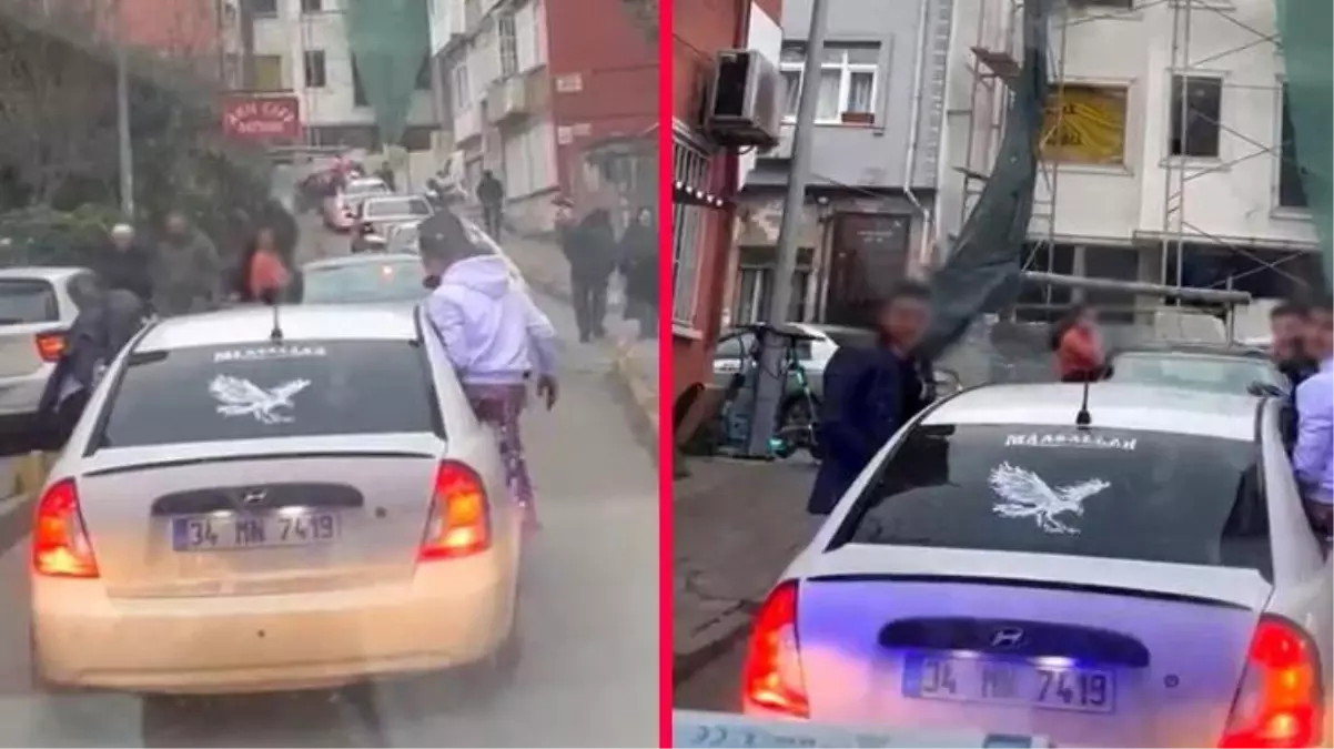 Düğün konvoyundaki araç sürücüleri ambulansa yol vermedi! O anlar kamerada