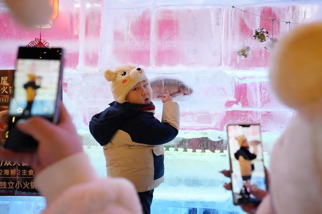 Harbin'de Gıda Fuarının Buzdan Stantları Büyük İlgi Çekiyor Harbin'de Gıda Fuarının Buzdan Stantları Büyük İlgi Çekiyor