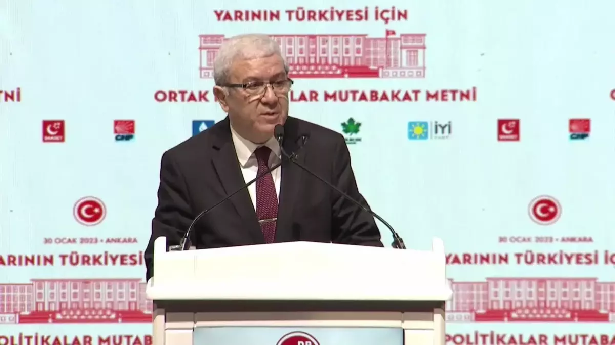 Millet İttifakı\'nın Ortak Politikalar Mutabakat Metni Açıklandı.