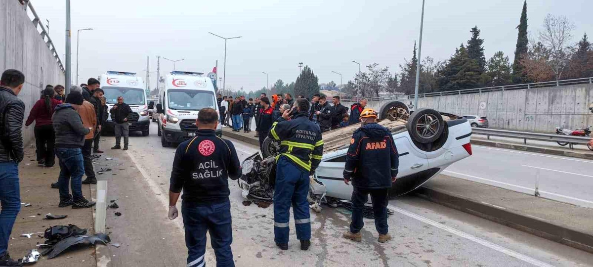 Otomobil takla attı: 1 yaralı