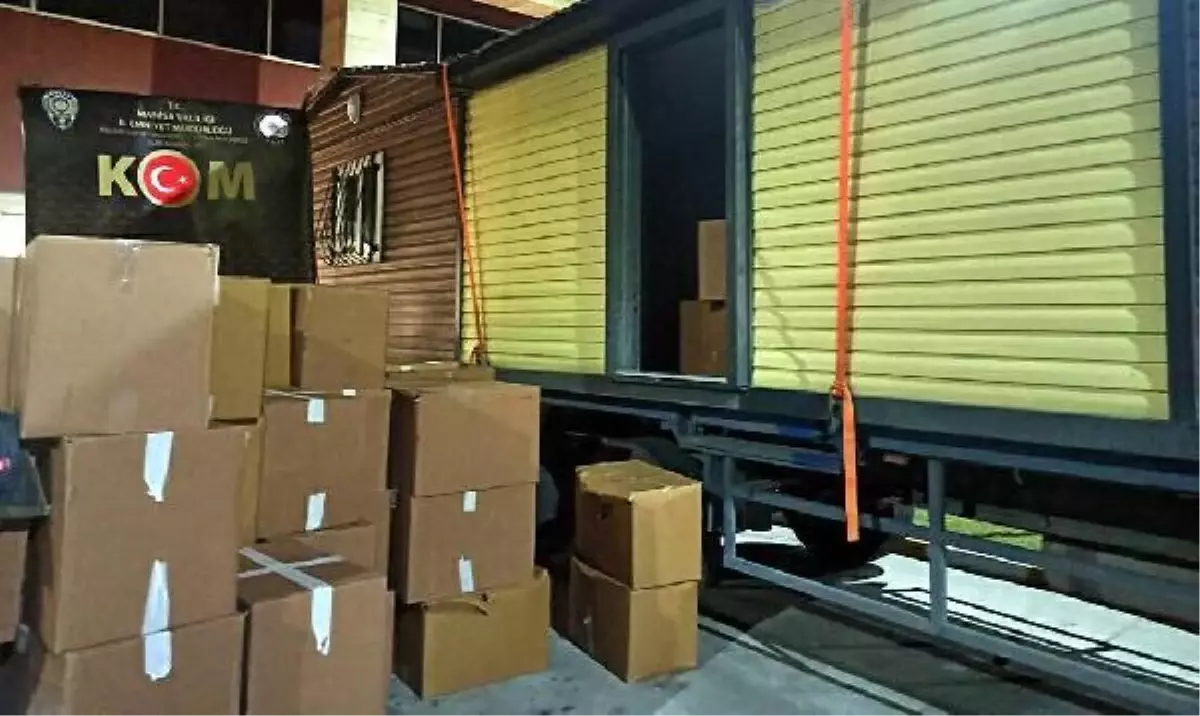 TIR'daki konteyner evde 10 milyon 375 bin kaçak sigara ele geçirildi