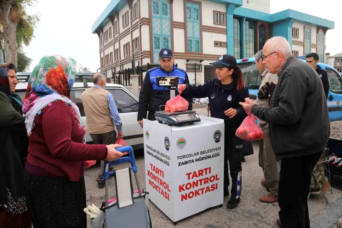 Toroslar zabıtasından hassas terazi denetimi