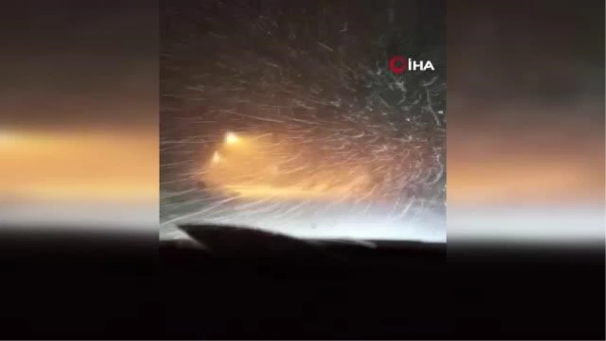Zonguldak-Ankara Kara Yolu\'nda kar yağışı etkili oldu