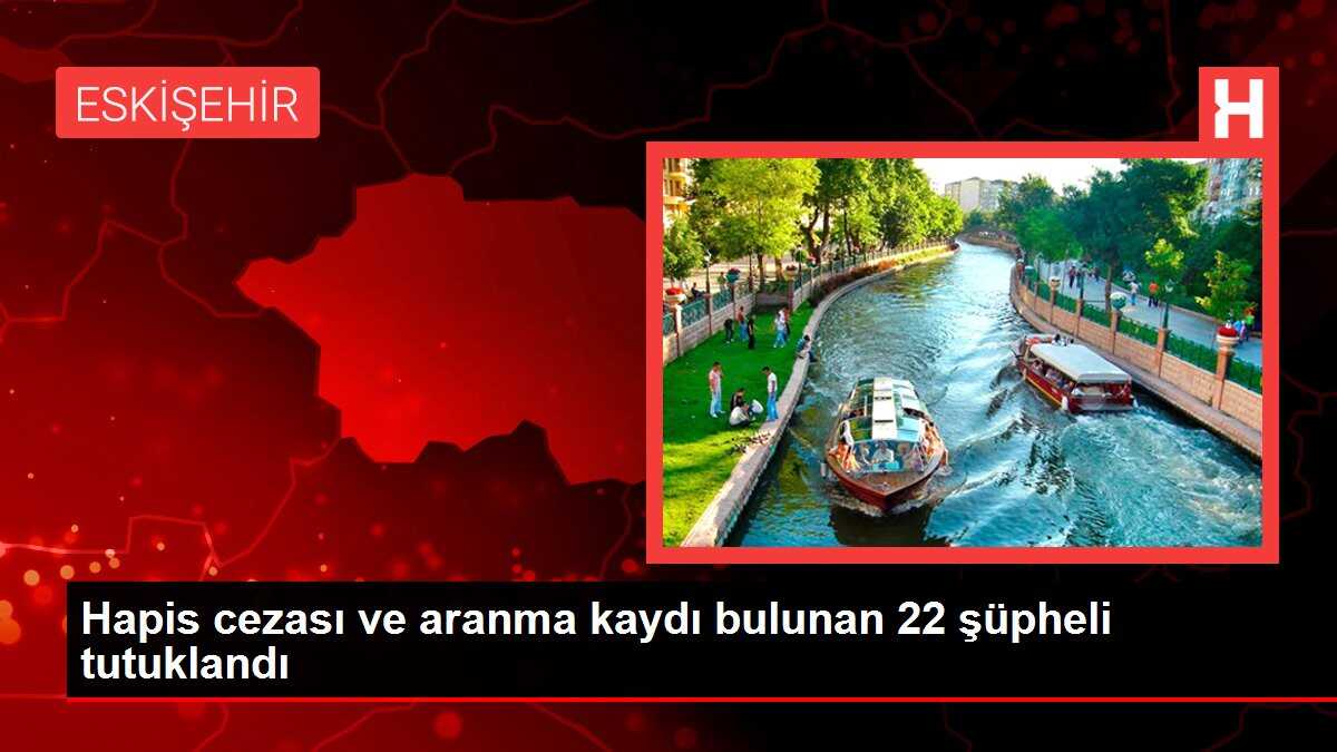 Hapis cezası ve aranma kaydı bulunan 22 şüpheli tutuklandı
