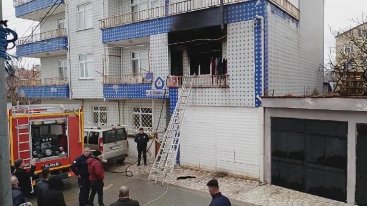 Samsun\'daki ev yangınında 1 yaşındaki bebek hayatını kaybetti