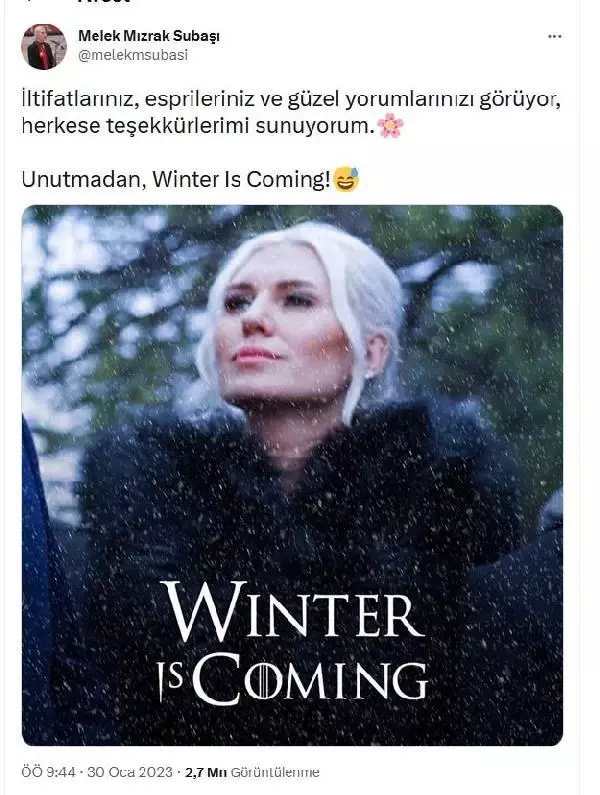 İmamoğlu'nun ziyareti sırasında gündem olmuştu! Targaryen'e benzetilen başkanvekili Melek Mızrak Subaşı konuştu