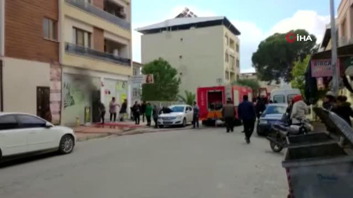 Güzellik merkezinde yangın paniği