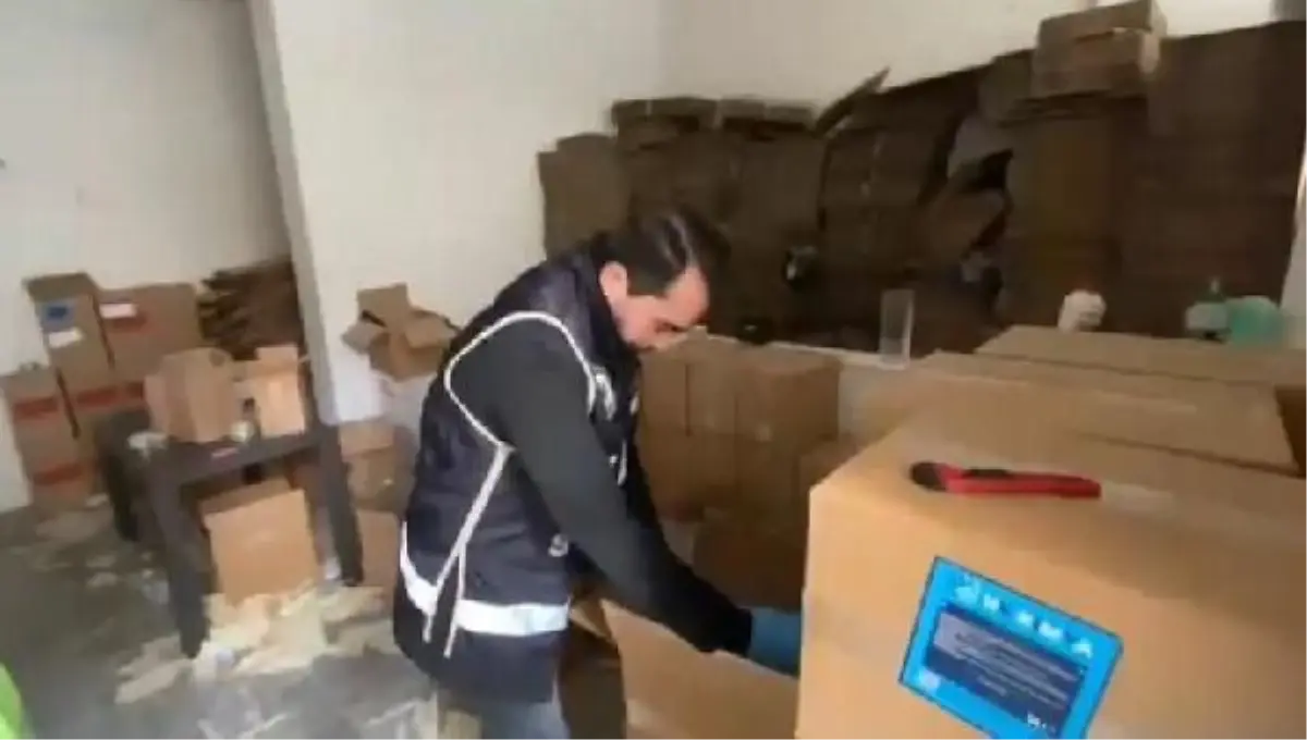 Dezenfektan görünümünde 1 ton sahte etil alkol ele geçirildi