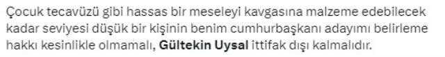 Sosyal medyada birbirlerine girdiler! Gültekin Uysal'ın Ümit Özdağ için kullandığı ifade büyük tepki çekti