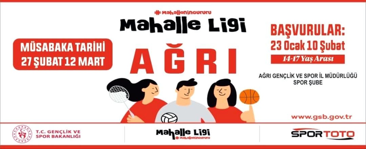 Ağrı\'da Mahalle Ligi heyecanı yaşanacak
