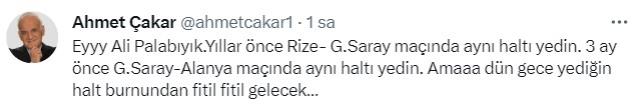 Ahmet Çakar, Fenerbahçe maçının hakemi Ali Palabıyık'ı açık açık tehdit etti: Burnundan fitil fitil gelecek