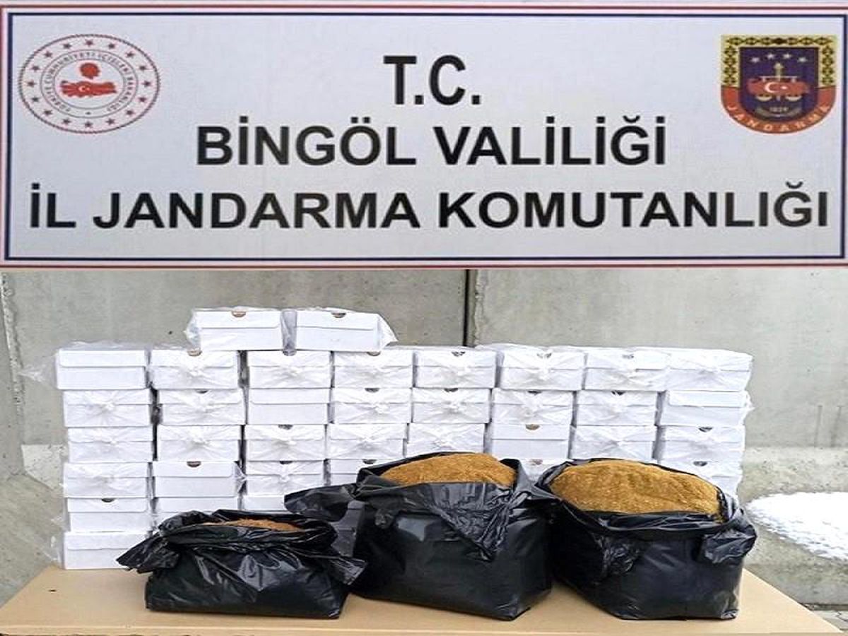 Bingöl\'de 73 kilogram kaçak tütün ele geçirildi