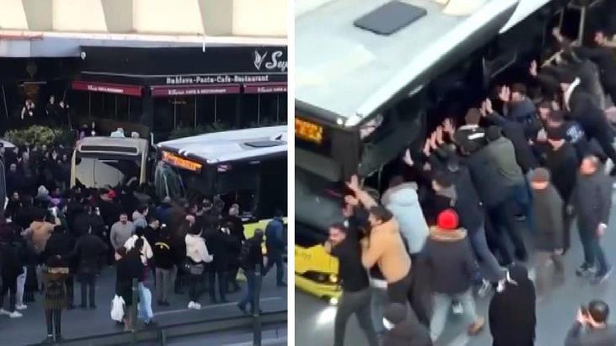 Bahçelievler'de durağa dalan İETT otobüsünün şoföründen tek cümlelik savunma: Aracın frenleri bozuktu