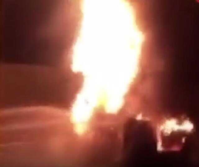 İETT otobüsü alev alev yandı