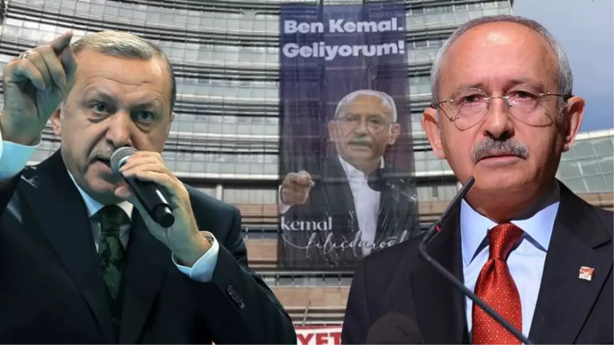 Cumhurbaşkanı Erdoğan\'ın sert eleştirisi sonrası CHP Genel Merkezi\'ne asılan pankart değiştirildi