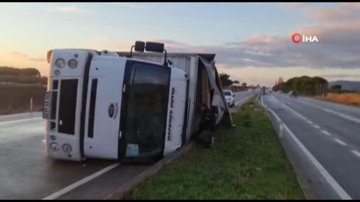 Kontrolden çıkan tın yan yattı