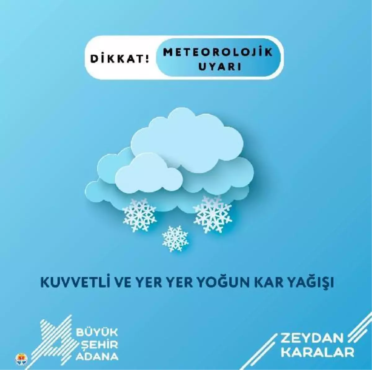 Adana\'da kar yağışı; Kozan-Feke yolunda ulaşım aksadı (3)