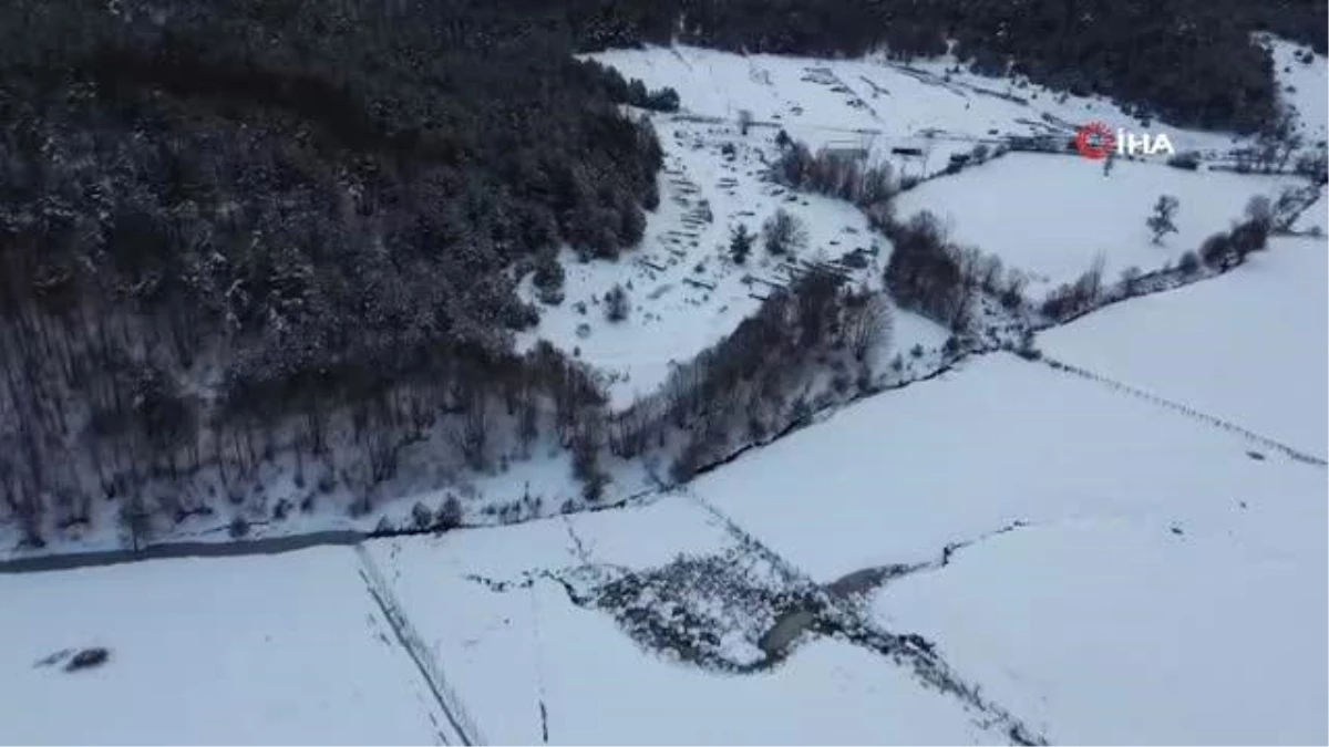 Bursa\'nın kar manzaraları böyle görüntülendi