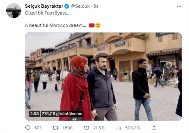 Fas'tan video yayınlayan Bayraktar ailesine yorum yağdı