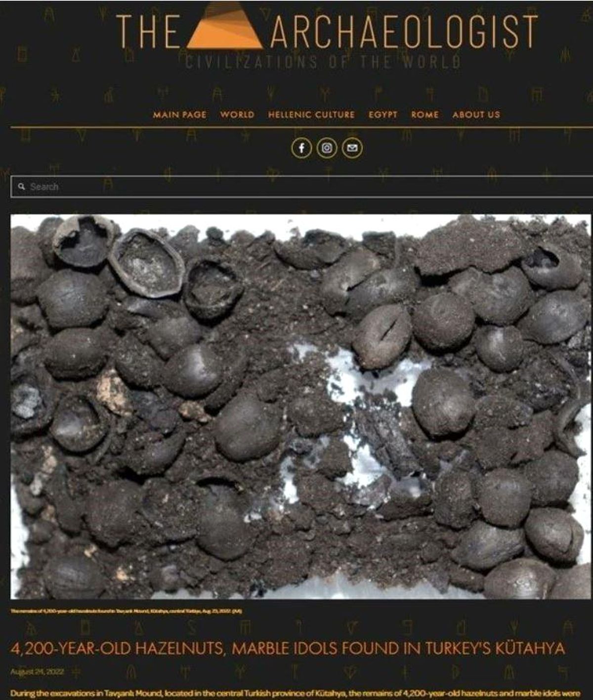 Kütahya'daki kazı dünyanın ön önemli keşifleri arasında yer aldı