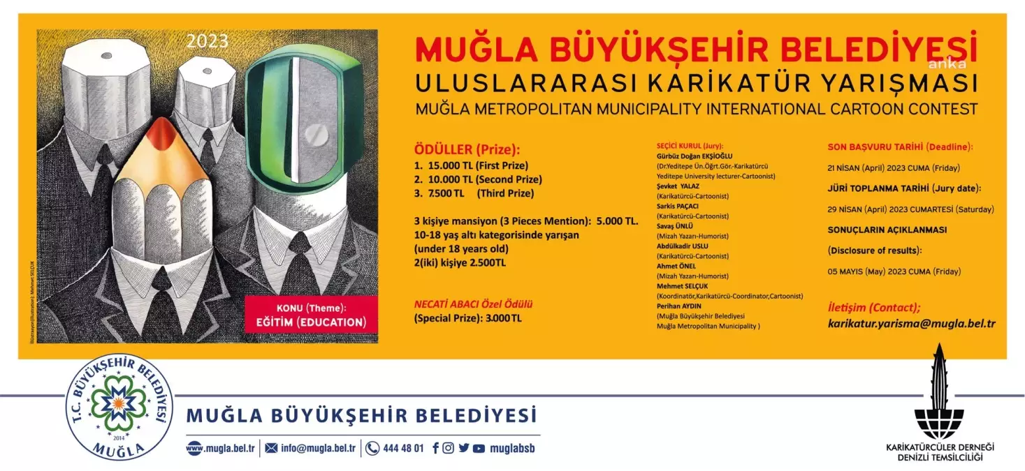 Muğla Büyükşehir 4.Uluslararası Karikatür Yarışması\'na Başvurular Başladı