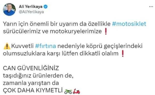 Vali Yerlikaya'dan kar yağışını bekleyen İstanbul için yeni uyarı: Pazar günü rüzgarın şiddeti 100 km'ye ulaşacak Vali Yerlikaya'dan kar yağışını bekleyen İstanbul için yeni uyarı: Pazar günü rüzgarın şiddeti 100 km'ye ulaşacak