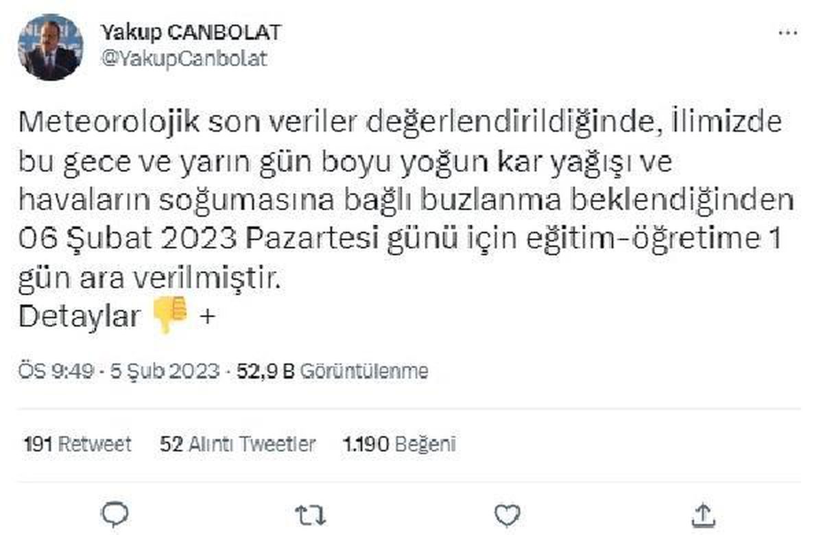 Bursa\'da eğitime kar engeli