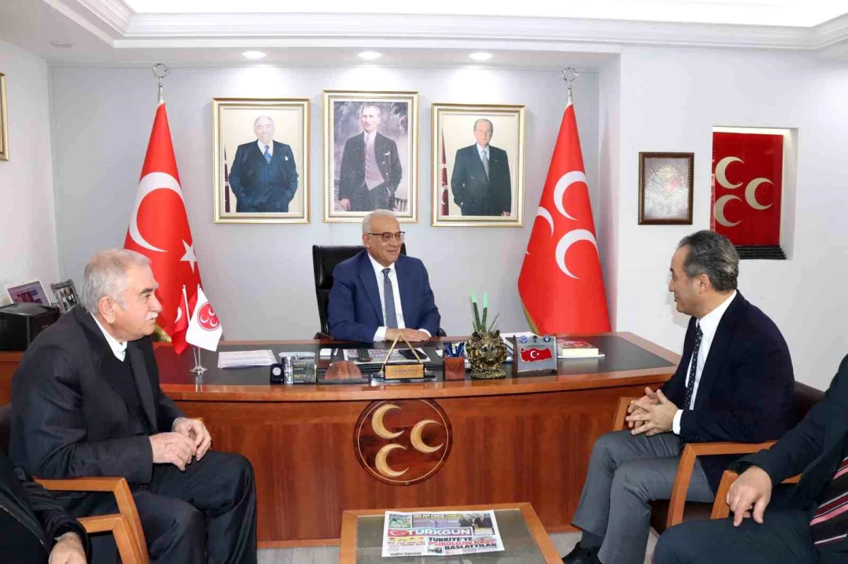 DAİMFED Genel Başkanı Karslıoğlu, MHP İl Başkanı Kanlı\'yla inşaat sektörünün sorunlarını konuştu