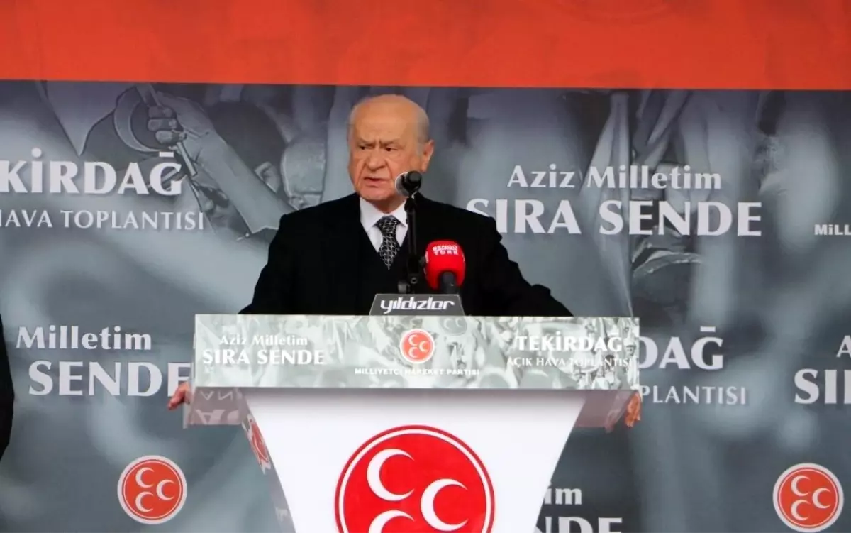 Devlet Bahçeli, Tekirdağ\'da altılı masaya ve Kılıçdaroğlu\'na ateş püskürdü