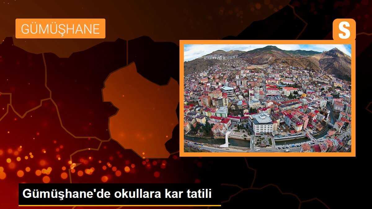 Gümüşhane\'de okullara kar tatili