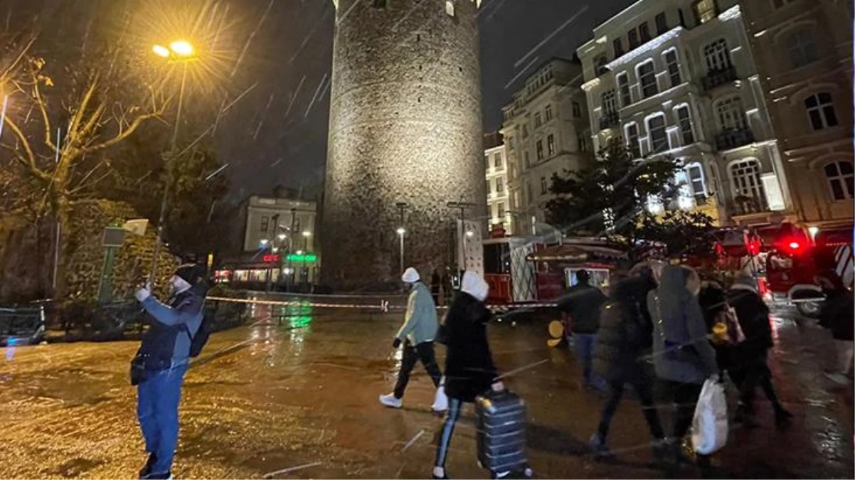 İstanbul teyakkuzda! Fırtına şiddetini artırdı, Galata Kulesi güvenlik çemberine alındı
