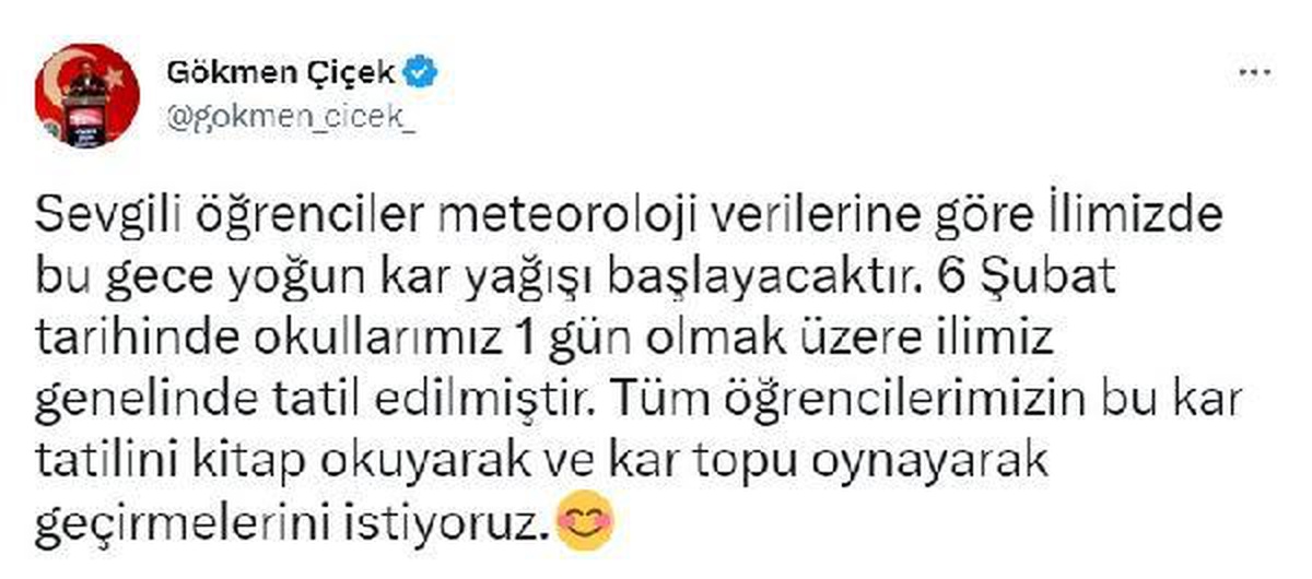 Nevşehir\'de eğitime 1 gün ara verildi