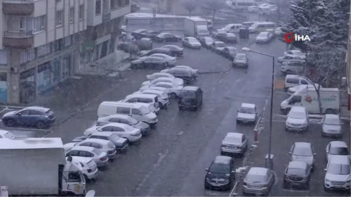 Konya\'da kar yağışı yeniden başladı