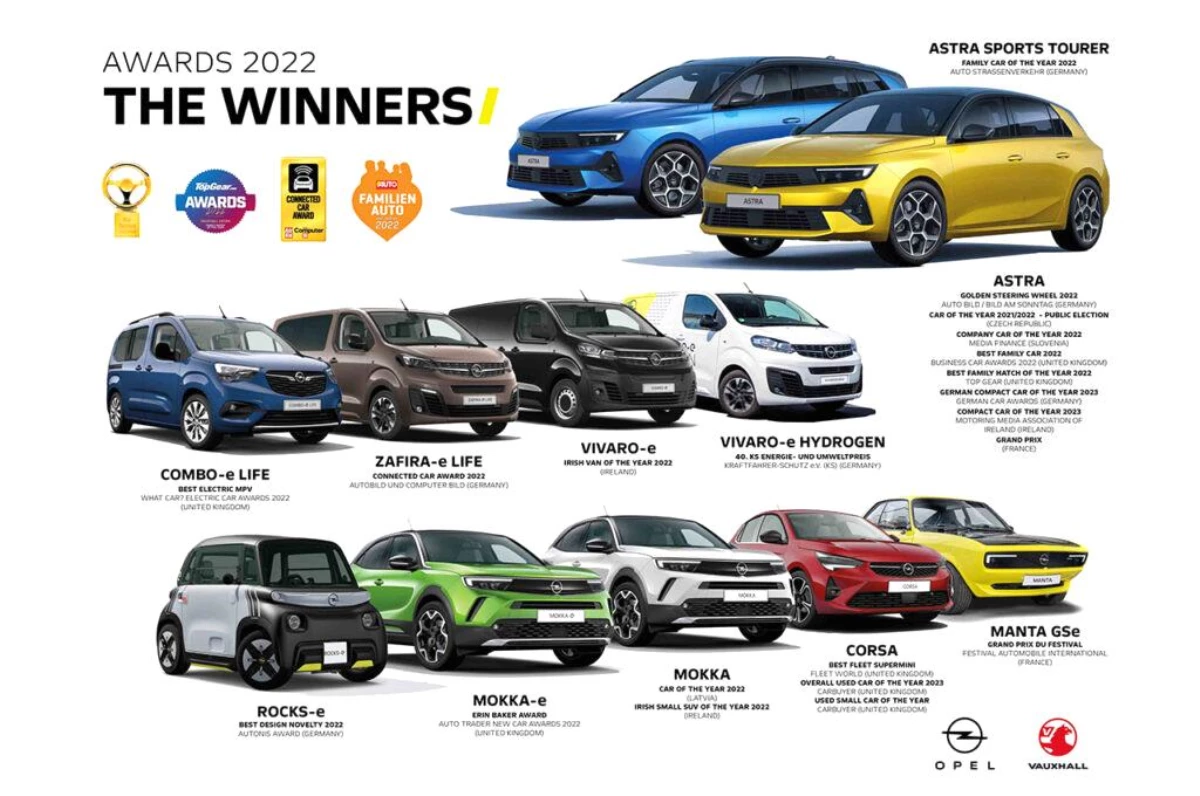Opel\'e 2022\'de ödül yağdı