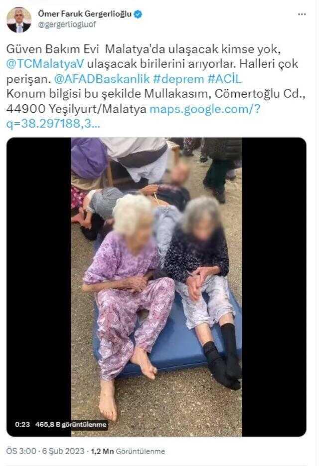 Aile ve Sosyal Hizmetler Bakanlığı'ndan Malatya'daki özel bakım merkezine ilişkin açıklama: Tekrar kuruma alındılar Aile ve Sosyal Hizmetler Bakanlığı'ndan Malatya'daki özel bakım merkezine ilişkin açıklama: Tekrar kuruma alındılar