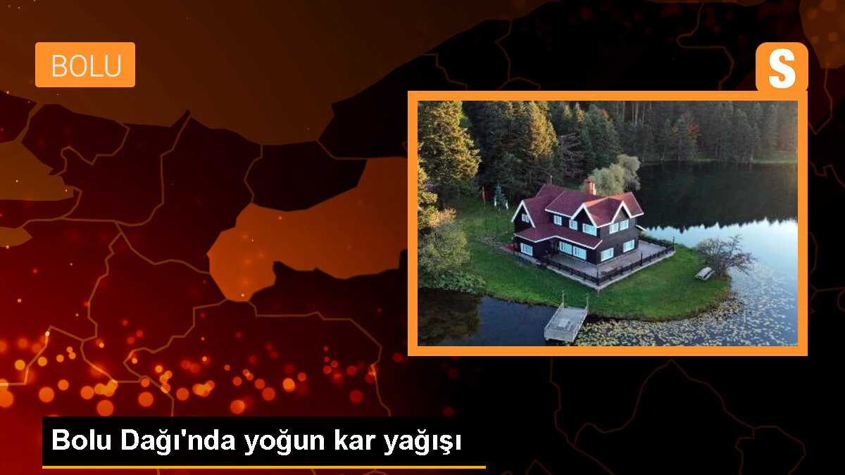 Bolu Dağı\'nda yoğun kar yağışı