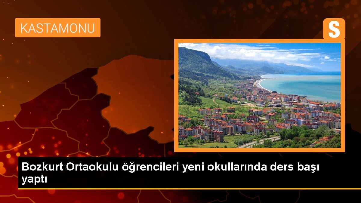 Bozkurt Ortaokulu öğrencileri yeni okullarında ders başı yaptı