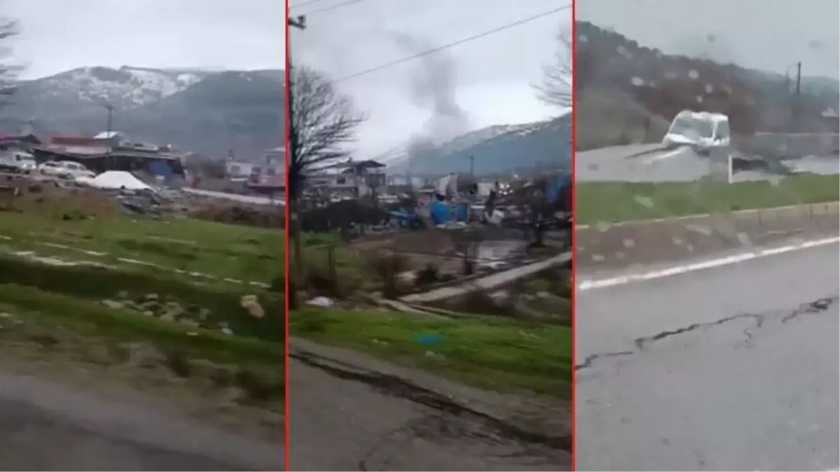 Deprem bölgesinden acı görüntüler! Kahramanmaraş\'ta bir köy neredeyse tamamı yıkıldı