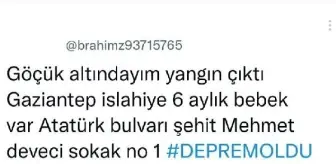 'Göçük altındayım, yangın çıktı' yalanıyla dezenformasyon içerikli paylaşım yapan kişi yakalandı