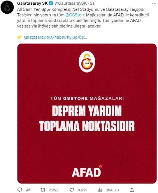 Hep birlikte tek yürek! Spor camiası depremzedeleri yalnız bırakmadı