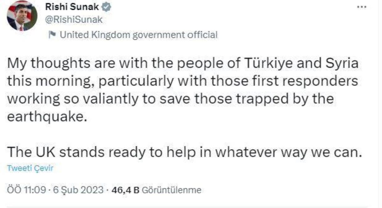 İngiltere yardıma hazır, Polonya yardım ve destek gönderiyor