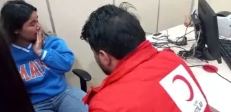 Kan vermeye gittiği merkezde evinin yıkıldığını öğrendi
