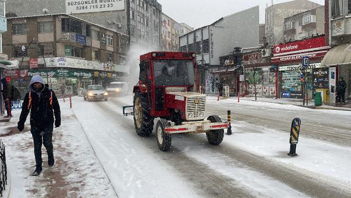 KEŞAN\'DA KAR YAĞIŞI ETKİLİ OLDU