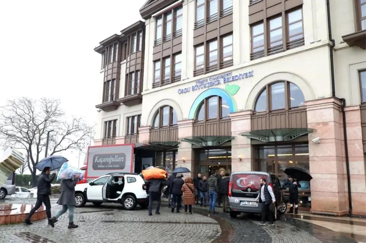 Ordu'da yardımlar çığ gibi büyüyor