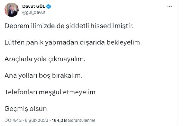 Son Dakika: Bir deprem haberi de Gaziantep'ten! Saat 04:26'da 6.4 büyüklüğünde sarsıntı meydana geldi