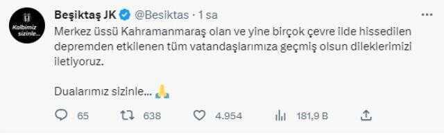 Sosyal medyadan seslendiler! Süper Lig'in devlerinden destek çağrısı Sosyal medyadan seslendiler! Süper Lig'in devlerinden destek çağrısı